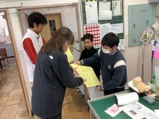 各教室や職員室で宣伝